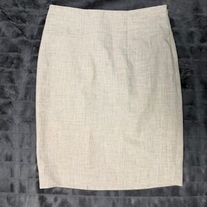 The Limited Womens Gray Melange Pencil Skirt Size 0 Side Zip Lined Knee Length